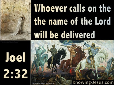 Joel  2-32 Whoever Calls On The Name Of The Lord (black)